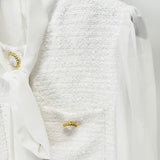 Autumn And Winter New Star Fashion Feathers Chiffon Splicing Coarse