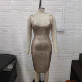 Sexy Low-Chest Bag Hips Waistless Sleeve-Free Hot Party Dress Stylish Hot Party