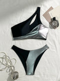 2024 New Sexy Split Splicing Hot Hot Swimsuit Swimsuit Bikini