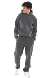 New Zippered Open-Shirt Trousers Simple Letter-Print Hooded Jacket Jacket
