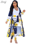 2 Piece Set Women Cardigan Long Trench Tops And Bodycon Pant Suit Casual Clothes Boho Sexy Two Piece Outfits