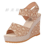 And Summer 2025 New Korean Version Of Fish Mouth Slope And Magic Sandals