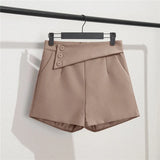 Zingj Female 2024 Spring And Summer New Korean Version High Waist Slim Loose Straight Wide Leg Pants Rice White Casual