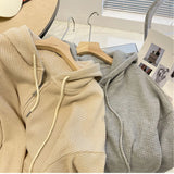 Zingj Hoodie Female Autumn New Loose Show Thin Design Sense Spring And Summer Coat Female Zipper