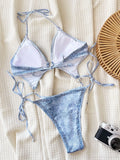 Zingj Swimwear 2024 Cowboy Print Swimwear Bikini