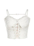 Women's Crop Top Vintage Y2k Summer Camisole Fashion Streetwear Casual White Tube Top Female Sexy Sleeveless Off Shoulder