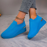 Women's Shoes In The Spring And Summer Of 2025 New Flying Mesh Shoes Children Leisure Sports Slopes And Thick-Soled Single