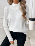Women's Clothing Pure Color Buffet With Long-Sleeved Sweater Autumn And Winter High Collar