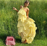 Women's Explosive Three-Dimensional Flower Trim Layer Chiffon