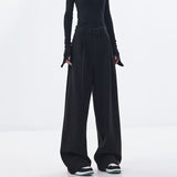 Vintage High Waist Wide Leg Suit PantsOutfit