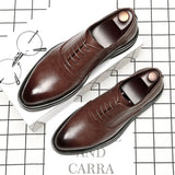 Men's Korean Version With A Thick Platform Men's Shoes Business Dress Casual Leather Shoes British Soft Leather Men's Wedding Shoes