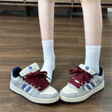 Niche Thick-Soled Shoes Women 2025 Autumn New Korean Version Of Running Lace Casual Shoes Patent Leather
