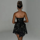 Zingj Hot Selling With Chest Temperament Fashion Gauze Small Dress Backless Dress