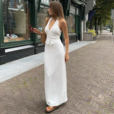 Zingj 2023 New Women's Fashion Sexy Two-Piece V-Neck Strap Top Low Waist Slit