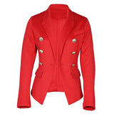 Spot 2025 Women's Wear Slim Solid Color Fashion Casual Suit Short Coat
