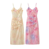 Sexy Women's New V-Necked Leaves With Long Slingless Sleeveless