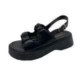 With Thick-Soled Sandals Female Big Head Buckle Beach Woman Womenssandals Rome