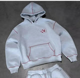 New Grip Velvet Embroidered Sweatpants Hoodie Trapstar Letter Casual Youth