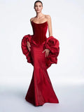 2025 Spring And Summer Women's Velvet Velvet Dress Flower Dress Dress