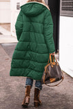 Solid Hooded Cotton Suit Long Sleeve Double-Sided Winter Warm Shirt Coat Cotton