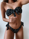 Zingj 2023 Ladies Swwear Dot Print Sexy Bikini Part