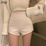 Women High Waist Trousers Solid A-line Vintage Korean Style Zipper Casual Fashion Sweatpants Summer Ins Sexy Ladies