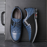 Zingj New Men's Round Head Men's Casual Single Shoes Front Lace Casual Shoes Plus Size Men's