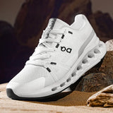 New Men's Ultra-Light Running Shoes Shock Absorbing Sneakers Men's Breathable Thick Bottom Flying Mesh Mesh Racing