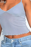 y2k Sleeveless Strap V-neck Camis Crop Tops Streetwear Retro Mesh See Through Patchwork Tank Summer Slim Fit Vest