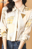 Women Shirt Stripe Top Women Elegant and Youth Woman Blouses Casual Shirts Long Sleeve Shirts and Blouses OL Female