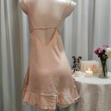 Silk Sling Pyjamas Women Summer Sexy Pyjamas Beautiful Back Thin Homewear High-End With Chest Pad Lotus Loaf