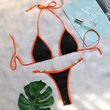 Zingj Style 2023 Web Celebrity Sexy Bikini Quilting Metal