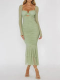 Ruched Bodycon Midi