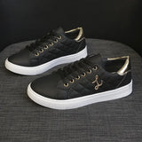 White Shoes Women Light Simple Fashion 2025 Spring And Autumn Low Help Flat Bottom Lady Trend