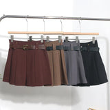 S-2XL 100-Folded Skirt Woman 2024 Autumn And Winter Suit Half-Dress Korean Version A Word High Waist Half-Body Skirt