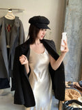 Xixi 2025 Spring New Temperament Long-Sleeved Small Suit Jacket Loose Casual Suit Tide