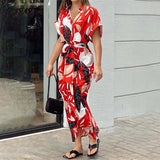 Women's Summer Tidling With Short Sleeve Single Buckle Solid Color Shirt Dress