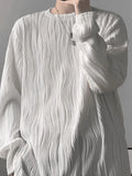 Men's Textured Long Sleeve Tee- Outfit