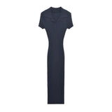 Women's Clothing 2025 Autumn And Winter New Fashion Temperament Collar Ribs Knitted