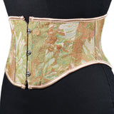 Short 3 Buckle New Oil Painting Monet Garden Belt Short Belt Outside The Fish Bone Support Strap Girded