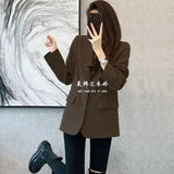 Zingj Spring And Autumn New Small Suit Jacket Female Hot Style Temperament Leisure Slim Show Thin Students Small Suit