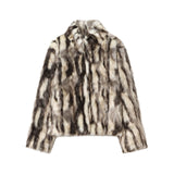 Women's Clothing Explosion Fashion Casual Faux Fur Effect Coat