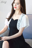 New Arrival Women'S Short Sleeve Lace Shirt Lady Fashion Short Cardigans Casual Blouse Summer Outwear Clothes 3735
