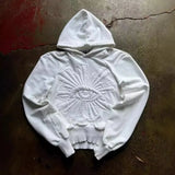 New Jacket Embroidered Eyes National Tide Handsome Hoodie Hoodie