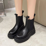 Boots Women's Spring And Autumn 2025 New Small Small Thick Bottom Smoke Boots Chelsea Boots Children's