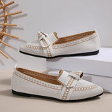 Pointed Large-Size Flying Flat Sole Single Shoes Women's Bow Breathable Sleeve Lazy Working