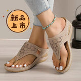 Cool Slippers Women 2025 Summer New Large-Size Hollow Metal Thick Bottom Cold Slippers
