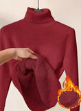 Thicken High-Neck Sweater Temperament Inside To Keep Warm Jacket