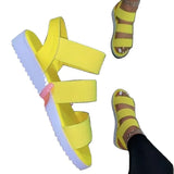 New Set Of Feet Tight With Flat Sandals Women's Large Size Wish De-Toed Beach