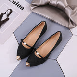 Summer Korean Version Of The New Women's Shoes Tip Flat Shoes Shallow Single